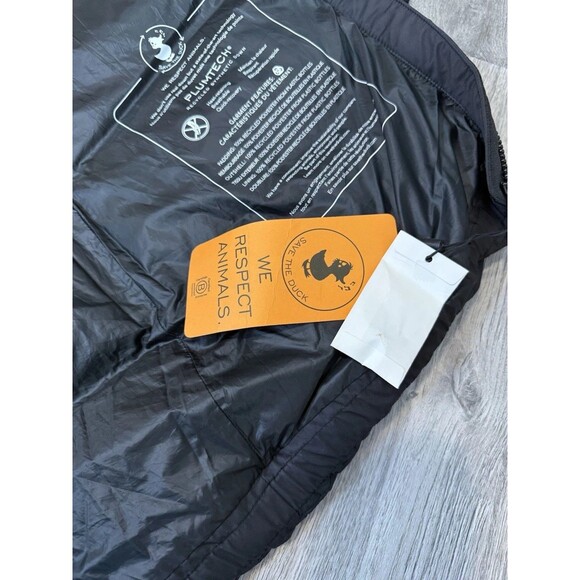 Save the Duck Petunia Black Puffer Jacket Drawstring Waist Women's 2/M NWT $448 - Picture 5 of 16